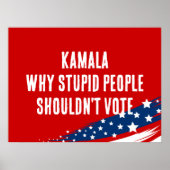 Anti-Harris Kamala Politisch-Dummy Poster (Vorne)