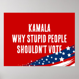 Anti-Harris Kamala Politisch-Dummy Poster