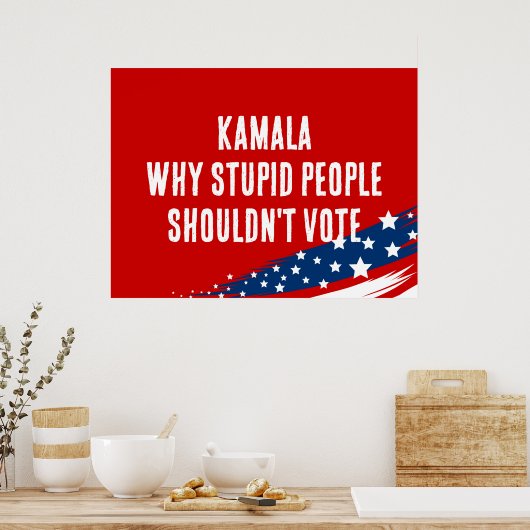 Anti-Harris Kamala Politisch-Dummy Poster (Küche)