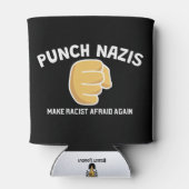 Anti-Hate Can Cooler – Punch Nazis, Stand Up Dosenkühler (Rückseite)