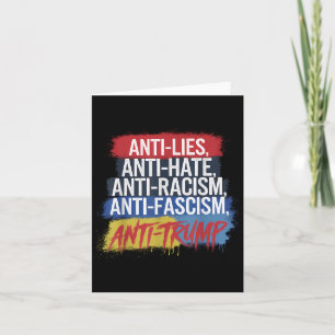 Anti Hate Lies Rassismus Faschismus Widerstand Pro Karte