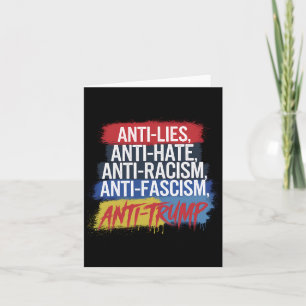 Anti Hate Lies Rassismus Faschismus Widerstand Pro Karte
