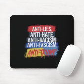 Anti Hate Lies Rassismus Faschismus Widerstand Pro Mousepad (Mit Mouse)