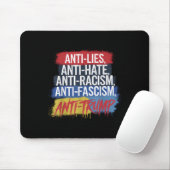 Anti Hate Lies Rassismus Faschismus Widerstand Pro Mousepad (Mit Mouse)