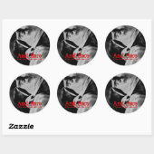 Anti-Helden-Respirator-Aufkleber Runder Aufkleber (Blatt)