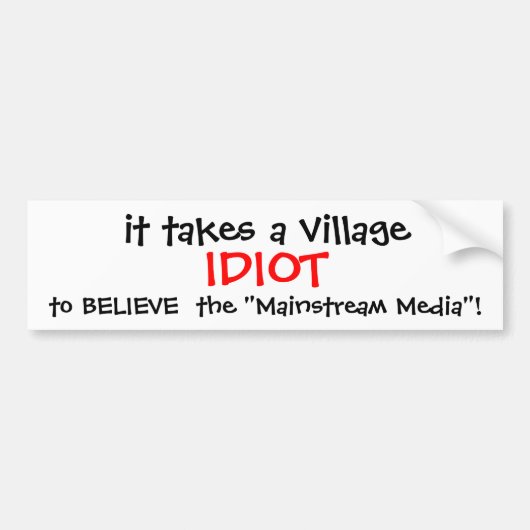 ANTI-HILLARY AUTOAUFKLEBER 2016 (Vorne)