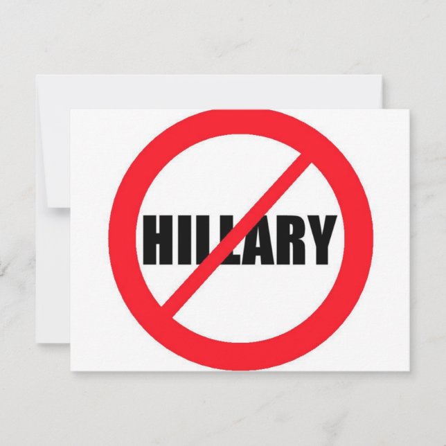 Anti-Hillary Clinton (Vorderseite)