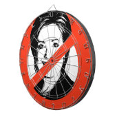 ANTI-HILLARY CLINTON DARTSCHEIBE (Vorderseite rechts)