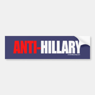 ANTI-HILLARY MUTIGES - Anti-Hillary - Weiß - .png Autoaufkleber