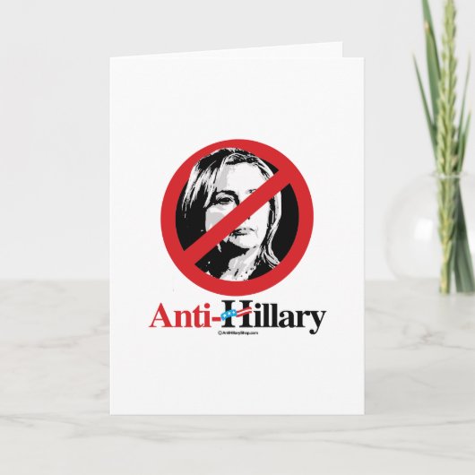 Anti-Hillary-Symbol Karte (Vorderseite)