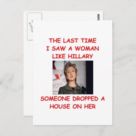 Anti-Hügelklammer Postkarte (Vorne/Hinten)