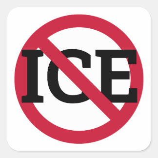 Anti-ICE-Aufkleber Quadratischer Aufkleber