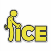 Anti ICE f*ck ICE Anti Deportation resist car Aufkleber (Vorderseite)