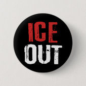 Anti ICE Out Political Activism Protest Button (Vorderseite)