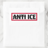 Anti ICE Rechteckiger Aufkleber (Tasche)