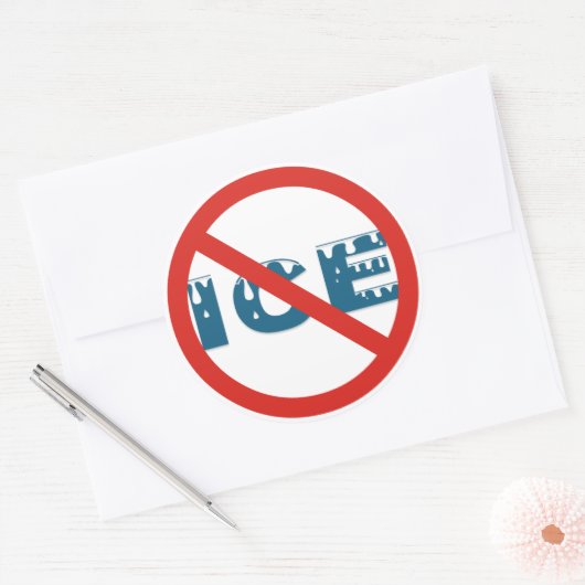 Anti-Ice Runder Aufkleber (Umschlag)