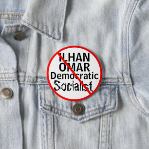 Anti-Ilhan Omar Demokratischer Sozialist Button