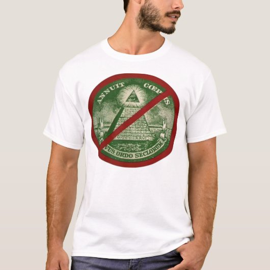 ANTI-ILLUMINATI Linie T - Shirt für Männer (Vorderseite)