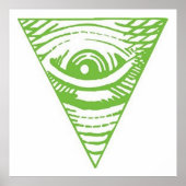 Anti Illuminati Poster Invertierte Pyramide (Vorne)