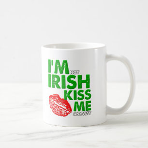 Anti-irischer Kuss Lustiger Becher Kaffeetasse
