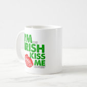 Anti-Irish Kiss Funny Mug Kaffeetasse (Vorderseite Links)