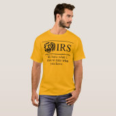 Anti-IRS-Shirt T-Shirt (Vorne ganz)