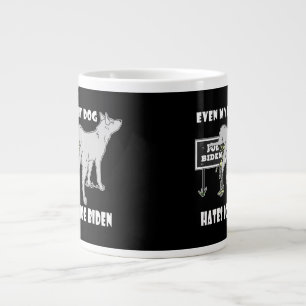 Anti Joe Biden My Dog hasst biden politischen Humo Jumbo-Tasse