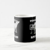 Anti Joe Biden My Dog hasst biden politischen Humo Kaffeetasse (Mittel)
