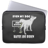Anti Joe Biden My Dog hasst biden politischen Humo Laptopschutzhülle (Vorderseite)
