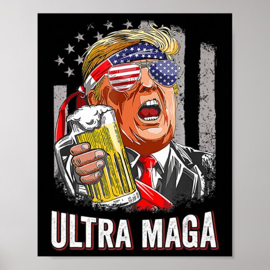 Anti Joe Biden Ultra Maga 4 Poster (Vorne)