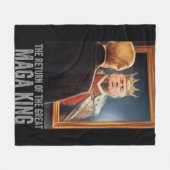 Anti Joe Biden Ultra Maga die Rückkehr der großen Fleecedecke (Vorderseite (Horizontal))