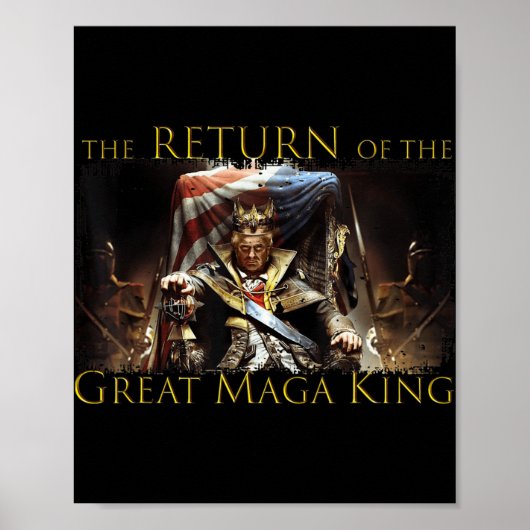 Anti Joe Biden Ultra Maga die Rückkehr der großen Poster (Vorne)