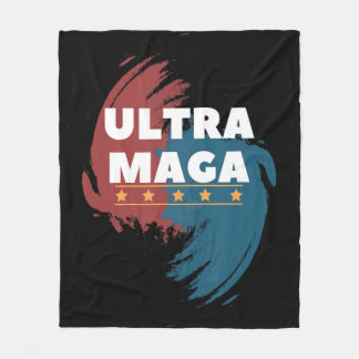 Anti Joe Biden Ultra Maga und stolz darauf Fleecedecke