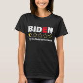 Anti Joe Biden Very Bad One Star Rating Republican T-Shirt (Vorderseite)