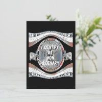 Anti-Joe Biden Zitat, ich identifiziere mich als n