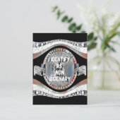 Anti-Joe Biden Zitat, ich identifiziere mich als n Postkarte (Stehend Vorderseite)