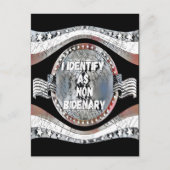 Anti-Joe Biden Zitat, ich identifiziere mich als n Postkarte (Vorderseite)