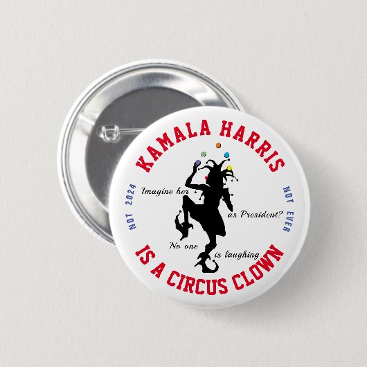Anti-Kamala Harris Button (Vorne & Hinten)
