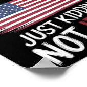 Anti Kamala Harris Election Shirt Republikanische  Poster (Ecke)