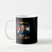 Anti Kamala Harris Palestine Flag Kaffeetasse (Links)