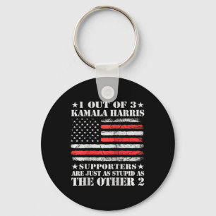 Anti Kamala Harris Stupid Joke American Flag Usa H Schlüsselanhänger