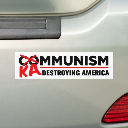 Anti-Kamala-Sozialismus zerstört Amerikas Kammunis Autoaufkleber (Auf Auto)