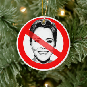 Anti-Kari-Lake-durchgestrichenes-Gesicht Keramik Ornament