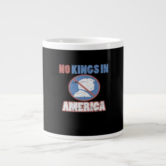 Anti- Keine Könige In Amerika Klassiker Jumbo-Tasse (Vorderseite)