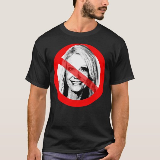 Anti Kellyanne Conway überquerte das Gesicht T-Shirt (Vorderseite)