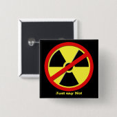 Anti-Kernwaffen - Japan sagt nein! Button (Vorne & Hinten)