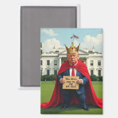Anti-King Trump Magnet (Vorderseite/Rückseite)