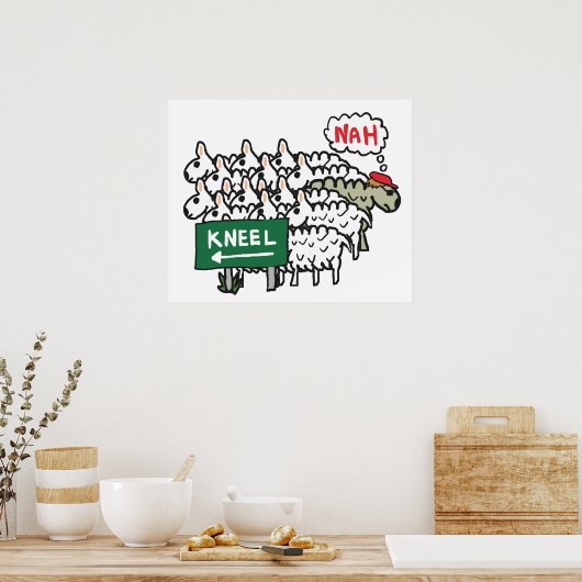 Anti-Kneeling Poster (Küche)