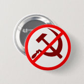 Anti-Kommunistisch Button (Vorne & Hinten)