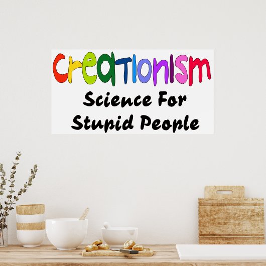 Anti-Kreationismus Poster (Küche)